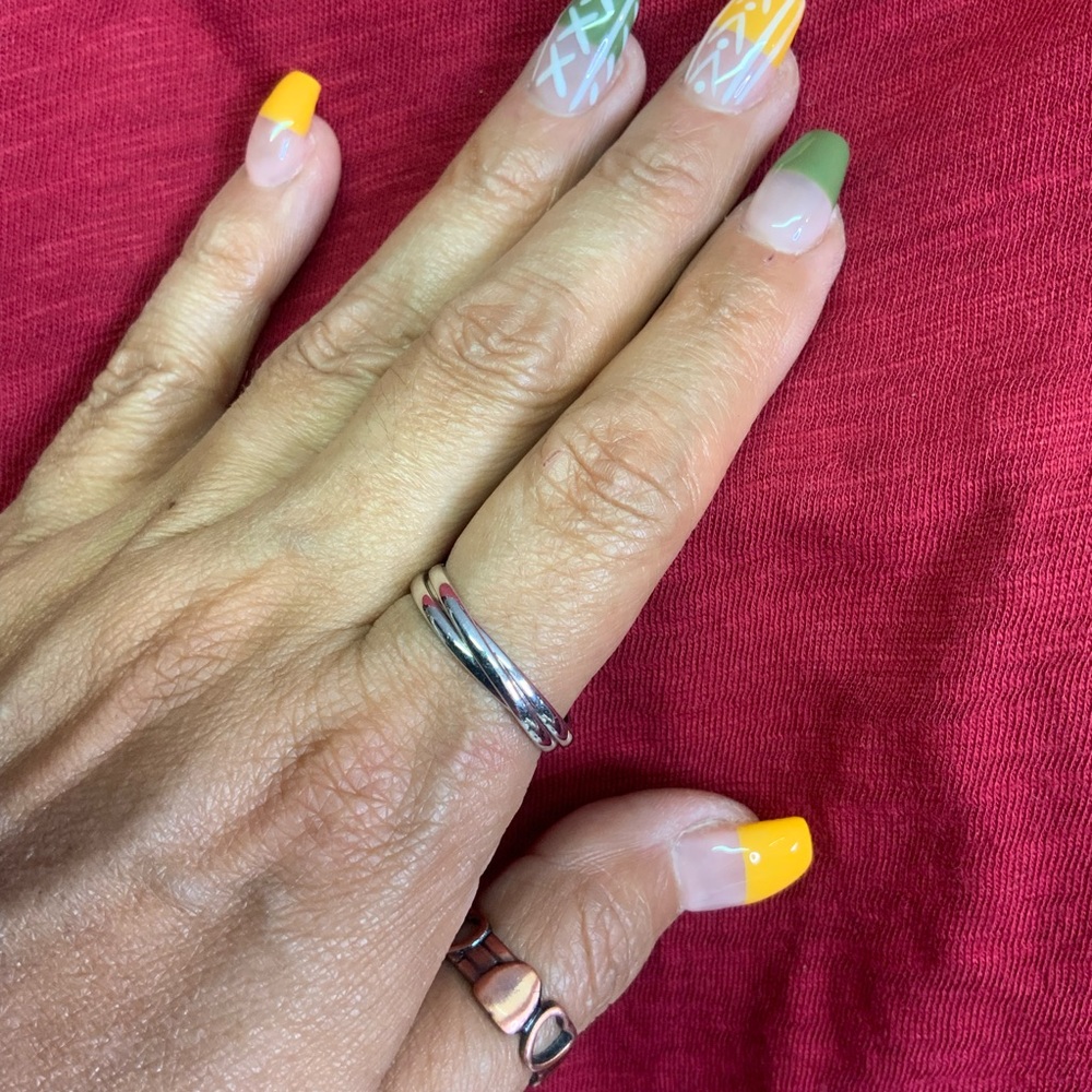 Sterling Silver 925 Triple Stack Ring - image 1